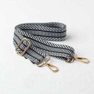 REINE KRIEF Bag Strap, black and white